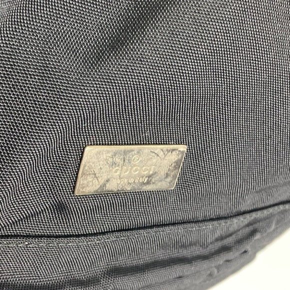 GUCCI 019.0585 logo Backpack Nylon / Leather Black main image 3